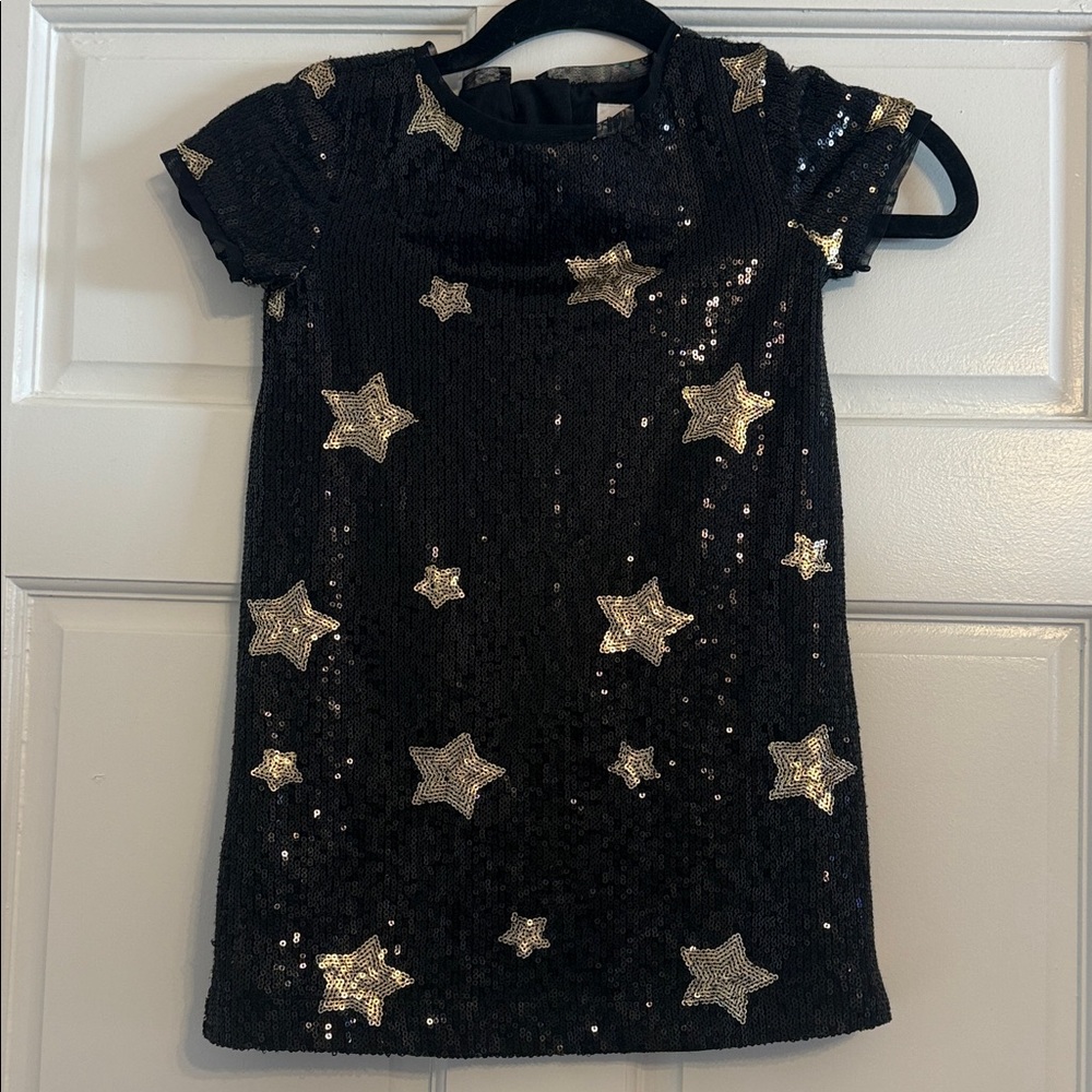 GAP Black Sequin Star Tee